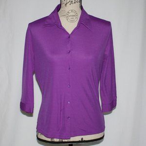 Smart Set Women's Purple Blouse Top Shirt size M